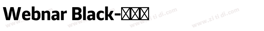 Webnar Black字体转换